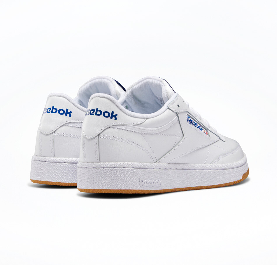 REEBOK CLUB C 85 white royal gum AR0459 NEU: купить с доставкой из  Германии, цена 11 054 руб - (362903167621)